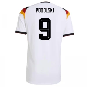Koszulka Piłkarska Podolski #9 Niemcy Mistrzostwa Świata 2026 Domowa Męska