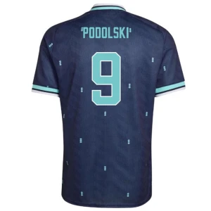 Koszulka Piłkarska Podolski #9 Niemcy Mistrzostwa Świata 2026 Wyjazdowa Męska
