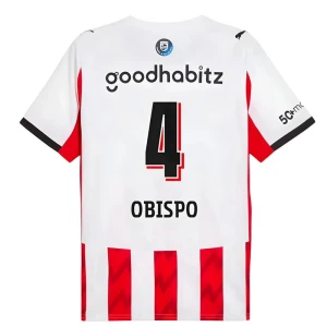 Koszulka Piłkarska PSV Eindhoven Obispo #4 2025-26 Domowa Męska