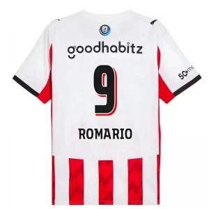 Koszulka Piłkarska PSV Eindhoven Romario #9 2025-26 Domowa Męska