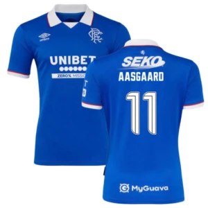 Koszulka Piłkarska Rangers FC Aasgaard #11 2025-26 Domowa Męska
