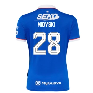 Koszulka Piłkarska Rangers FC Miovski #28 2025-26 Domowa Męska