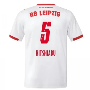 Koszulka Piłkarska RB Leipzig Bitshiabu #5 2025-26 Domowa Męska