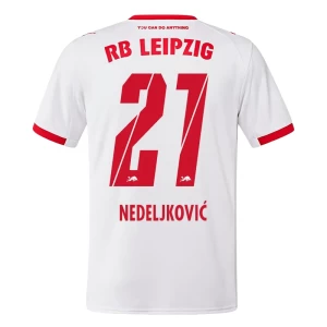 Koszulka Piłkarska RB Leipzig Nedeljkovic #21 2025-26 Domowa Męska