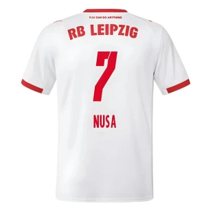 Koszulka Piłkarska RB Leipzig Nusa #7 2025-26 Domowa Męska