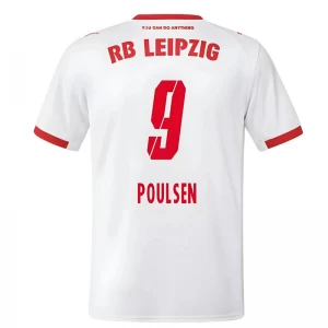 Koszulka Piłkarska RB Leipzig Poulsen #9 2025-26 Domowa Męska