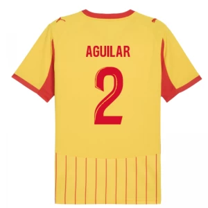 Koszulka Piłkarska RC Lens Aguilar #2 2025-26 Domowa Męska