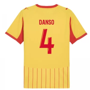 Koszulka Piłkarska RC Lens Danso #4 2025-26 Domowa Męska