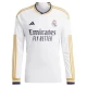 Koszulka Piłkarska Real Madryt E. Militao #3 2023-24 Domowa Męska Długi Rękaw