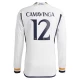 Koszulka Piłkarska Real Madryt Camavinga #12 2023-24 Domowa Męska Długi Rękaw