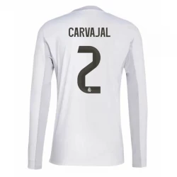 Koszulka Piłkarska Real Madryt Carvajal #2 2025-26 Domowa Męska Długi Rękaw