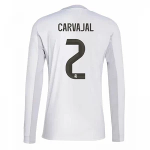 Koszulka Piłkarska Real Madryt Carvajal #2 2025-26 Domowa Męska Długi Rękaw