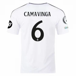 Koszulka Piłkarska Real Madryt Eduardo Camavinga #6 2024-25 UCL Domowa Męska
