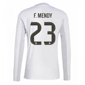 Koszulka Piłkarska Real Madryt F. Mendy #23 2025-26 Domowa Męska Długi Rękaw