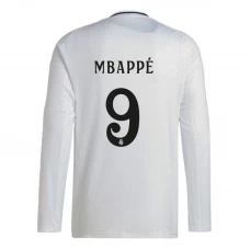 Koszulka Piłkarska Real Madryt Mbappe #9 2024-25 Domowa Męska Długi Rękaw