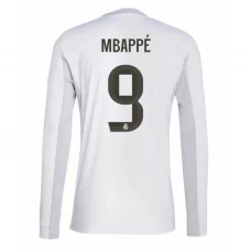 Koszulka Piłkarska Real Madryt Mbappe #9 2025-26 Domowa Męska Długi Rękaw