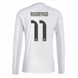 Koszulka Piłkarska Real Madryt Rodrygo #11 2025-26 Domowa Męska Długi Rękaw
