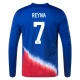 Koszulka Piłkarska Reyna #7 USA Copa America 2024 Wyjazdowa Męska Długi Rękaw