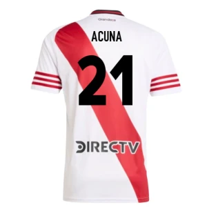 Koszulka Piłkarska River Plate Acuna #21 2025-26 Domowa Męska