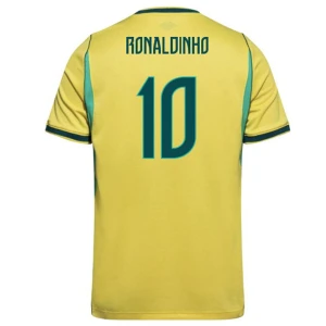 Koszulka Piłkarska Ronaldinho Gaúcho #10 Brazylia Mistrzostwa Świata 2026 Domowa Męska