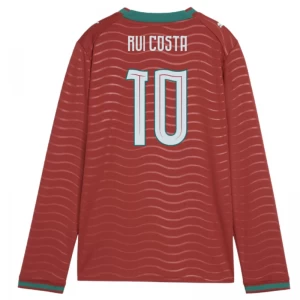 Koszulka Piłkarska Rui Costa #10 Portugalia Mistrzostwa Świata 2026 Domowa Męska Długi Rękaw