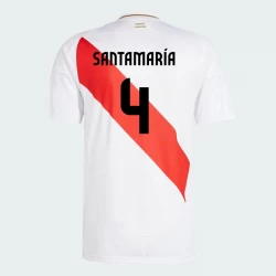 Koszulka Piłkarska Santamaria #4 Peru Copa America 2024 Domowa Męska