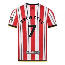 Koszulka Piłkarska Sheffield United Brewster #7 2024-25 Domowa Męska