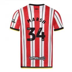 Koszulka Piłkarska Sheffield United Marsh #34 2024-25 Domowa Męska