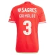 Koszulka Piłkarska SL Benfica Grimaldo #3 2023-24 UCL Domowa Męska