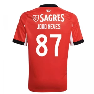 Koszulka Piłkarska SL Benfica Joao Neves #87 2025-26 Domowa Męska