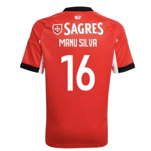 Koszulka Piłkarska SL Benfica Manu Silva #16 2025-26 Domowa Męska