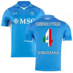 Koszulka Piłkarska SSC Napoli Campioni D Italia #4 2024-25 Domowa Męska