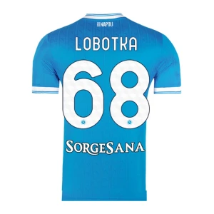 Koszulka Piłkarska SSC Napoli Lobotka #68 2025-26 Domowa Męska