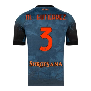 Koszulka Piłkarska SSC Napoli M. Gutierrez 3 Halloween 2025-26 Domowa Męska