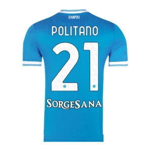 Koszulka Piłkarska SSC Napoli Politano #21 2025-26 Domowa Męska