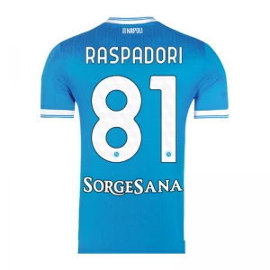 Koszulka Piłkarska SSC Napoli Raspadori #81 2025-26 Domowa Męska