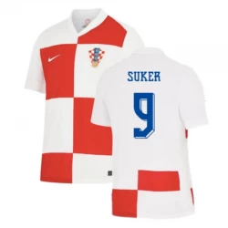 Koszulka Piłkarska Suker #9 Chorwacja Mistrzostwa Europy 2024 Domowa Męska