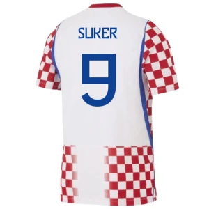 Koszulka Piłkarska Suker #9 Chorwacja Mistrzostwa Świata 2026 Domowa Męska