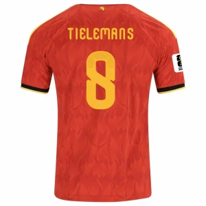 Koszulka Piłkarska Tielemans #8 Belgia Mistrzostwa Świata 2026 Domowa Męska