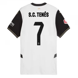 Koszulka Piłkarska Valencia CF S. C. Tenes #7 2024-25 Domowa Męska