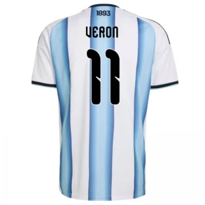 Koszulka Piłkarska Veron #11 Argentyna Mistrzostwa Świata 2026 Domowa Męska