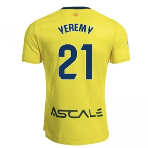 Koszulka Piłkarska Villarreal CF Yeremy #21 2025-26 Domowa Męska