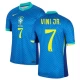 Koszulka Piłkarska Vinicius Junior #7 Brazylia Copa America 2024 Wyjazdowa Męska