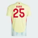 Koszulka Piłkarska Vivian #25 Hiszpania Mistrzostwa Europy 2024 Wyjazdowa Męska