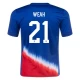 Koszulka Piłkarska Weah #21 USA Copa America 2024 Wyjazdowa Męska