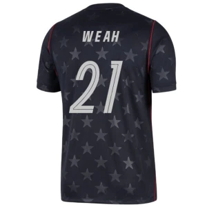 Koszulka Piłkarska Weah #21 USA Mistrzostwa Świata 2026 Wyjazdowa Męska