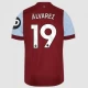 Koszulka Piłkarska West Ham United Alvarez #19 2023-24 Domowa Męska
