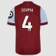 Koszulka Piłkarska West Ham United Zouma #4 2023-24 Domowa Męska