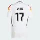 Koszulka Piłkarska Wirtz #17 Niemcy Mistrzostwa Europy 2024 Domowa Męska