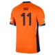 Koszulka Piłkarska Xavi #11 Holandia Mistrzostwa Europy 2024 Domowa Męska